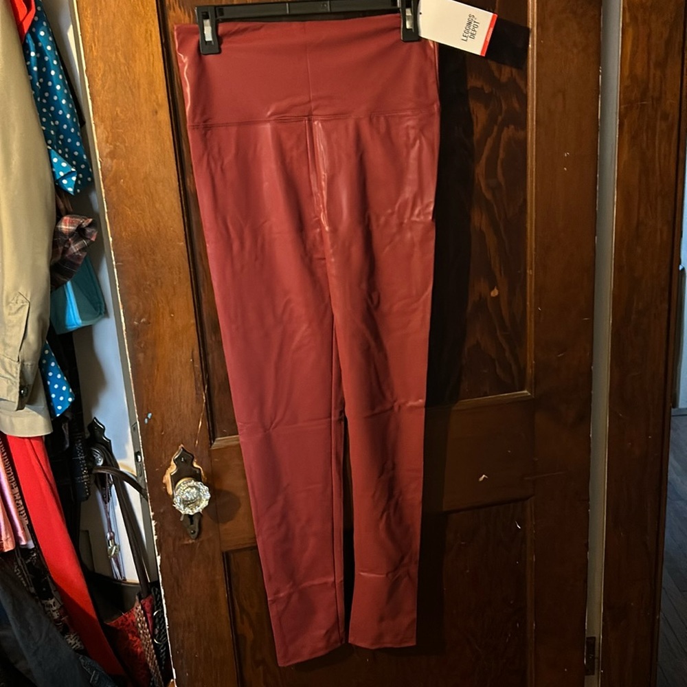 Faux leather leggings by the leggings depot